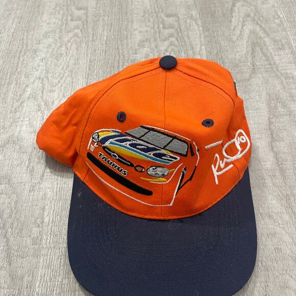 Vintage Ricky Rudd Nascar Racing Tide Baseball Hat Orange 90s Cars Sports - Picture 2 of 5